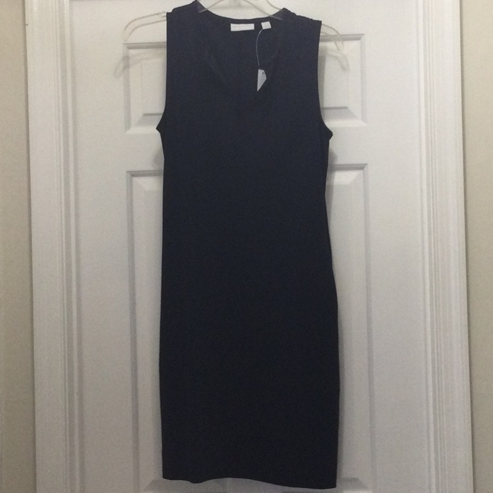 Brand new, dark blue sleeveless dress, small, New York & Company